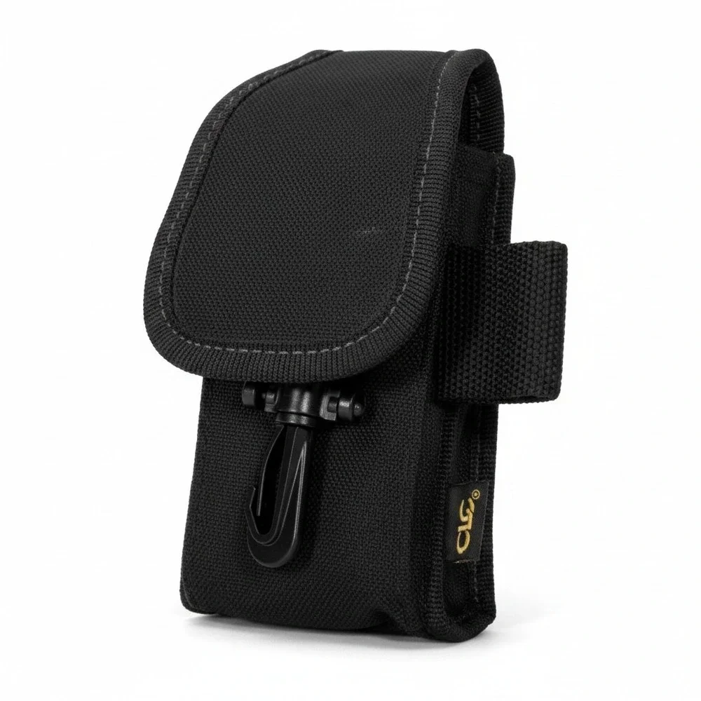 CLC 1105 Black Cell Phone Holder Tool Pouch Case Belt Clip Heavy Duty Polyester